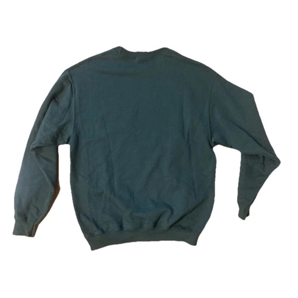 McMenamins Christmas Sweater Pullover Cats Reindeers Green and Red Large Unisex - Picture 4 of 5